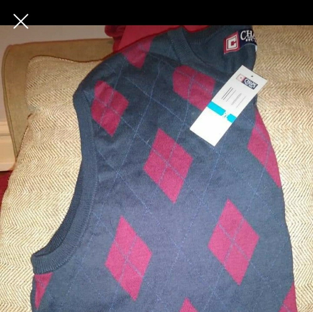 Chaps Argyle sweater vest